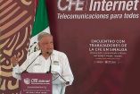 Andrés Manuel López Obrador en conferencia.