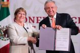 Andrés Manuel López Obrador y Michelle Bachelet.
