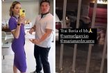 Fotos de Mariana Rodríguez y Samuel García mostrando el embarazo de ésta.