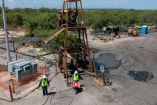 Trabajos de rescate de los mineros atrapados en El Pinabete, Coahuila.