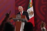 El presidente Andrés Manuel López Obrador durante la conferencia mattina