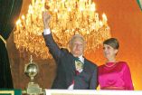 El presidente López Obrador estuvo acompañado de su esposa Beatriz Gutiérrez Müller.