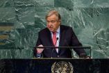 El secretario general de la ONU, Antonio Guterres, durante la Asamblea General.
