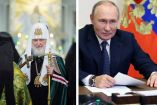 El patriarca ortodoxo ruso, Kirill y el presidente de Rusia, Vladimir Putin. 