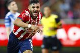 Alexis Vega festeja gol ante Puebla