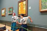 Los girasoles, de Van Gogh se exhibe en la sala 43 del National Gallery; los activistas fueron detenidos por daño criminal