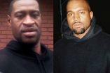 George Floyd con suéter negro y Kanye West con sudadera negra