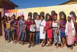 Integrantes del Colectivo de Mujeres Afromexicanas en Movimiento, en 2020, en Oaxaca.