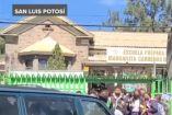 Imagen de la fachada de la escuela de SLP donde estudiantes resultaron intoxicados