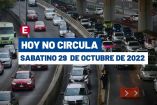 Hoy No Circula Sabatino 29 de octubre de 2022