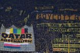 Aficionados de Borussia Dortmund exigen boicot al Mundial de Qatar 2022.