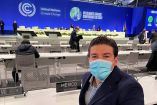 El gobernador de NL, Samuel García, hace un año en la COP.