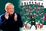Collage de Andrés Manuel López Obrador y la Selección Mexicana de Futbol.