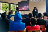 Estudiantes pudieron ver el partido de México contra Polonia en sus escuelas.