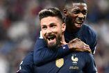 Giroud consiguió empatar a Thierry Henry como máximos goleadores de Francia con 51 tantos; lo obtuvo en 115 encuentros, 8 menos que Henry.