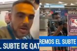 reportero en Qatar sube al tren y pierde a su camarógrafo