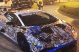 Un Lambirghini ha sido decorado con motivos de la Copa del Mundo 