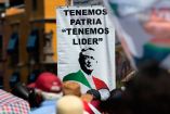Cartel en favor de López Obrador.
