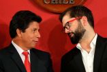 Gabriel Boric y Pedro Castillo se reunieron este martes. (AFP)