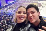 Samuel García y Mariana Rodríguez en concierto de Bad Bunny.