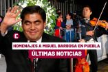 Miguel Barbosa, mariachis y una corona de flores