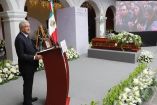 AMLO en el homenaje póstumo a Miguel Barbosa en Puebla