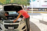 En Ciudad Victoria, Tamaulipas, los trámites en la Secretaría de Finanzas para altas o bajas vehiculares están suspendidos desde el martes. Foto: Especial.