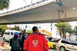 El puente vehicular El Yaqui fue cerrado el 19 de septiembre por probables afectaciones por el sismo. Foto: Especial.