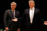 El ex presidente de Estados Unidos, Donald Trump, junto al legislador Kevin McCarthy. (Reuters / Archivo)