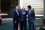 Biden, AMLO y Trudeau en la Cumbre de Líderes de América del Norte.