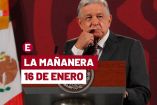 AMLO de traje gris y pensando en una de sus conferencias