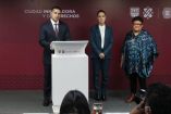 laudia Sheinbaum Pardo, jefa de Gobierno de la Ciudad; Omar García Harfuch, secretario de seguridad Ciudadana y Ernestina Godoy Ramos, fiscal general de justicia de la ciudad