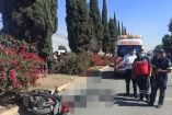 Mujer motociclista murió arrollada por tráiler en la Avenida San Antonio, en el municipio de Tultitlán.