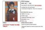 Anthony Tadeo desapareció en Zacatecas 