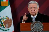 López Obrador en Palacion Nacional