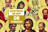 Santoral 6 de febrero 