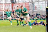 Irlanda está por las nubes en el Seis Naciones de rugby.