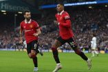 Marcus Rashford celebrando su gol.