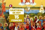 Santoral 15 de febrero 