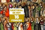 Santoral 16 de febrero 