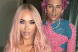 Megan Fox y Machine Gun Kelly en la fiesta rosa