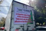 Manifestación de transportistas en Coyoacán.