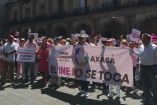 Manifestantes en Oaxaca