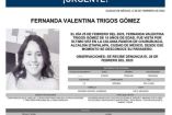 Tarjeta de búsqueda de la menor Fernanda Valentina.