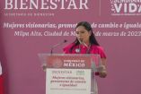 La secretaria de Bienestar, Ariadna Montiel