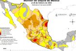Mapa de la sequía en México