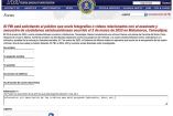 Formulario del FBI para enviar evidencia del secuestro de cuatro estadunidenses.