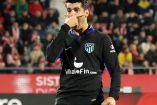 Morata festeja gol con Atlético a 'lo Dybala'.