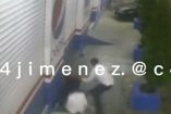 Hombre golpea a su recién esposa en calles de Neza.