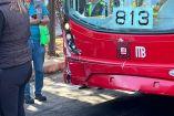 Choque de Metrobús en Cuauhtémoc.